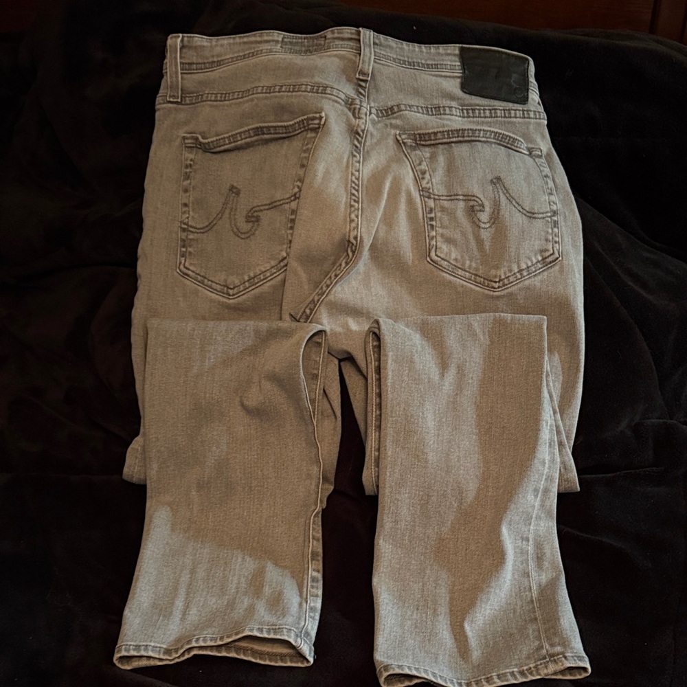 AG Adriano Goldschmied Men's Straight Jeans in Gray